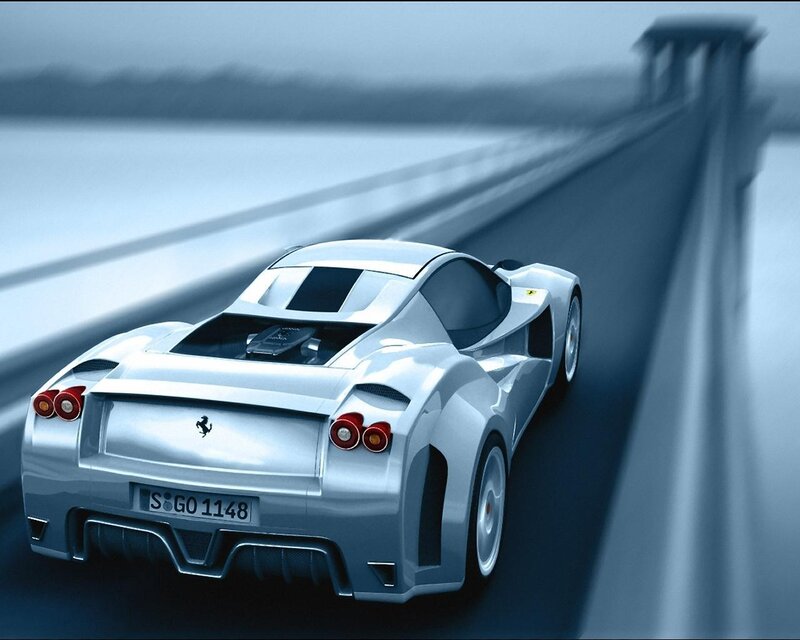 silver sports car on bridge