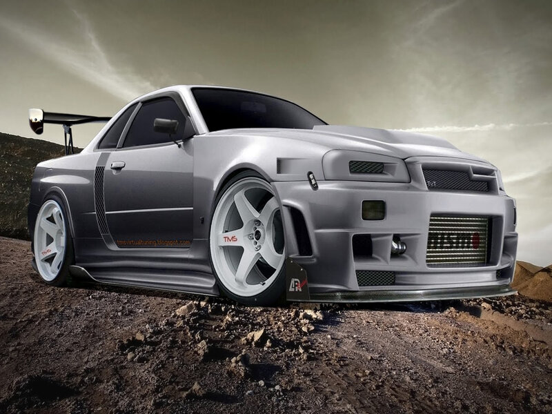 silver sports car on dirt