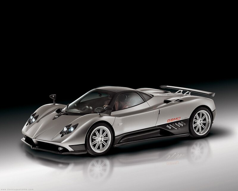 silver sports car on display