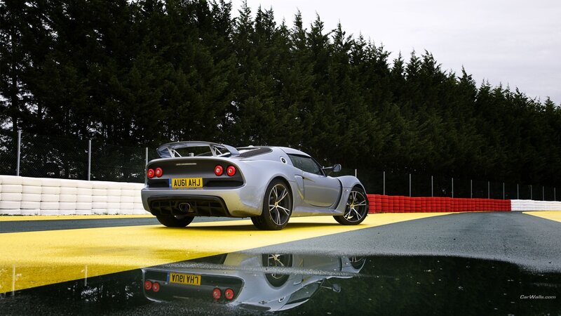 Silver sports car on racetrack