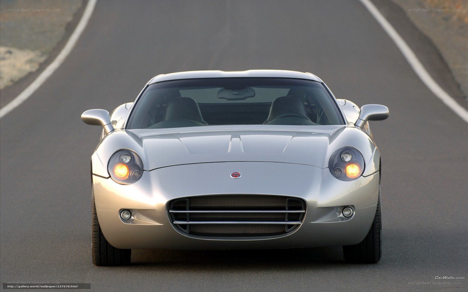 silver sports car on road