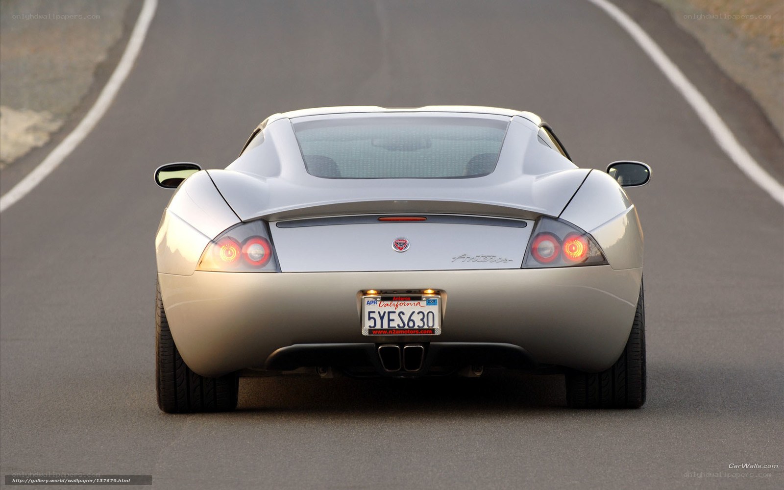 silver sports car on road