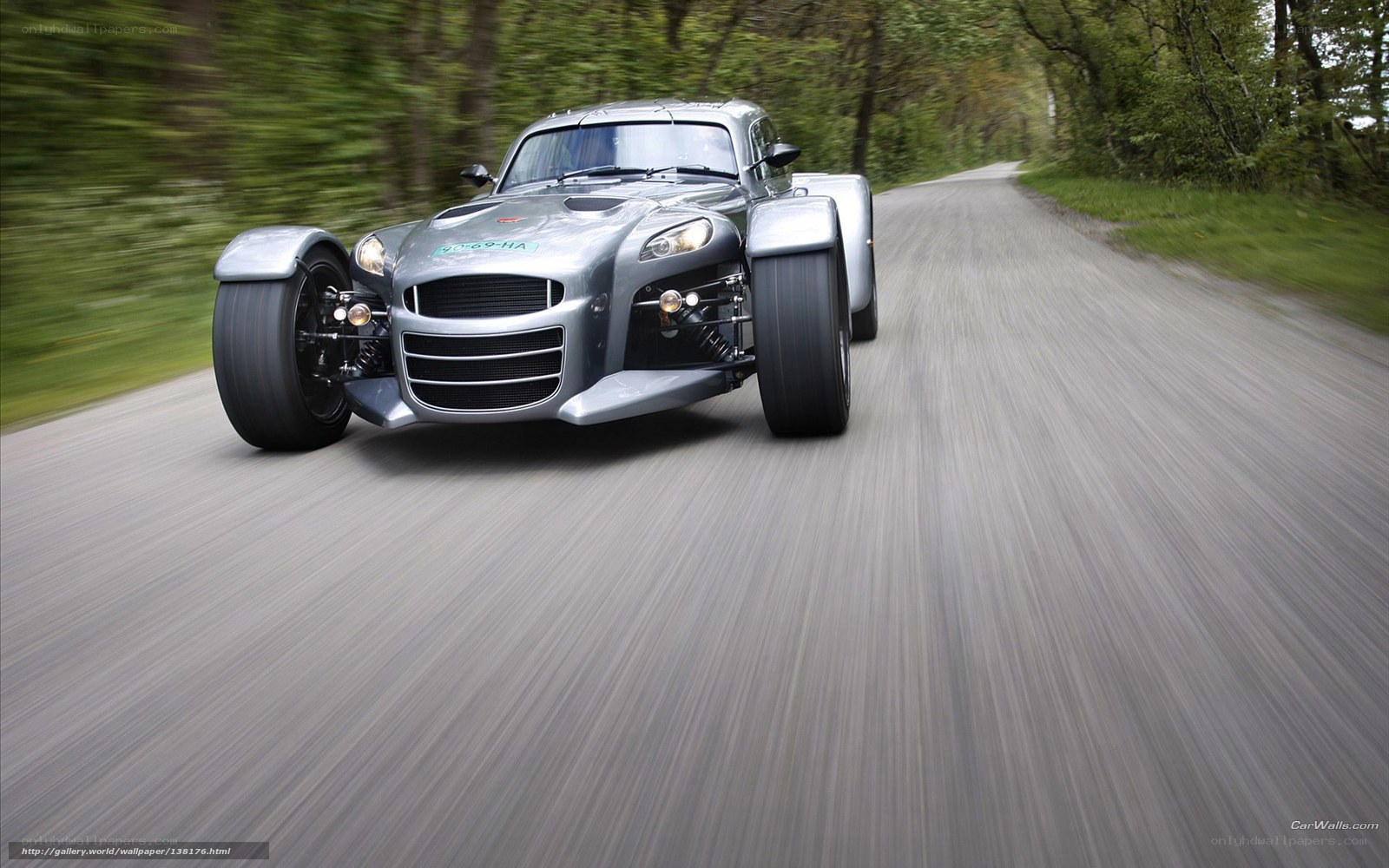 silver sports car on road