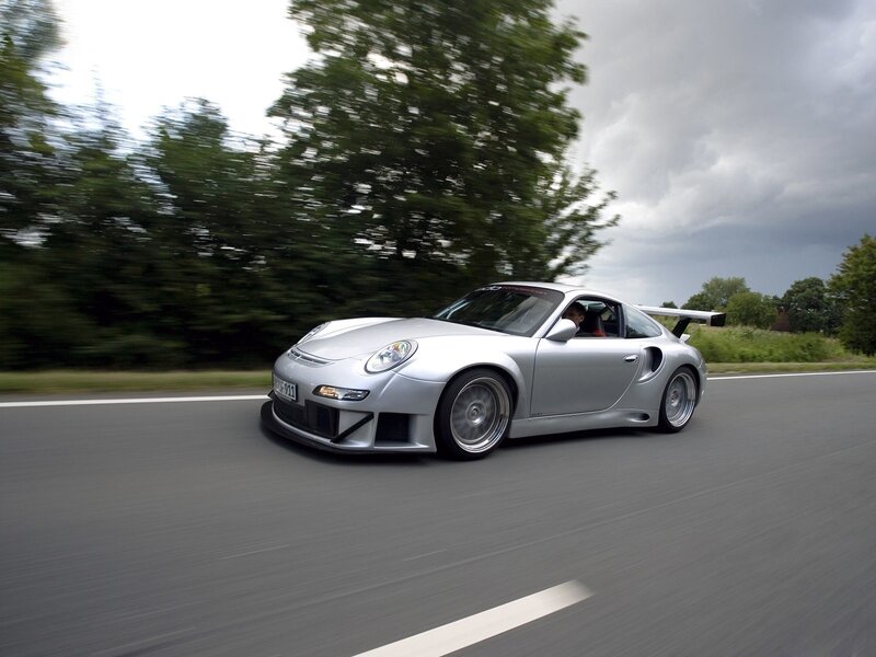 silver sports car on road