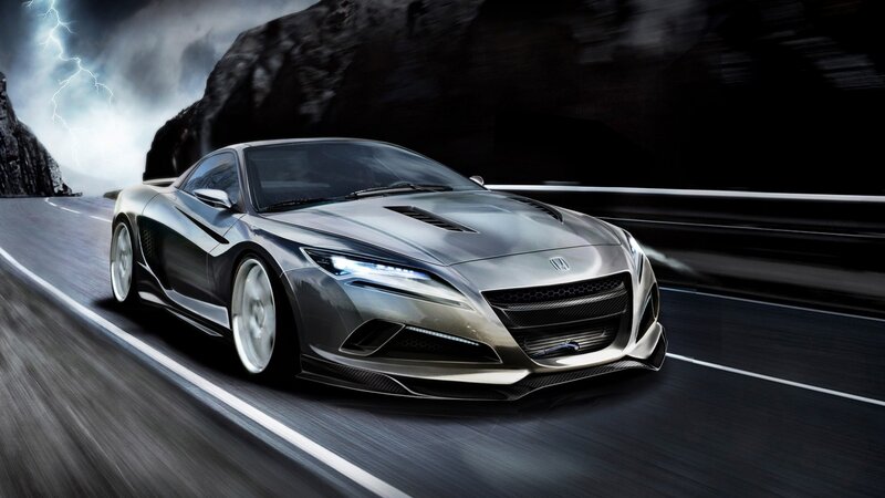 silver sports car on road