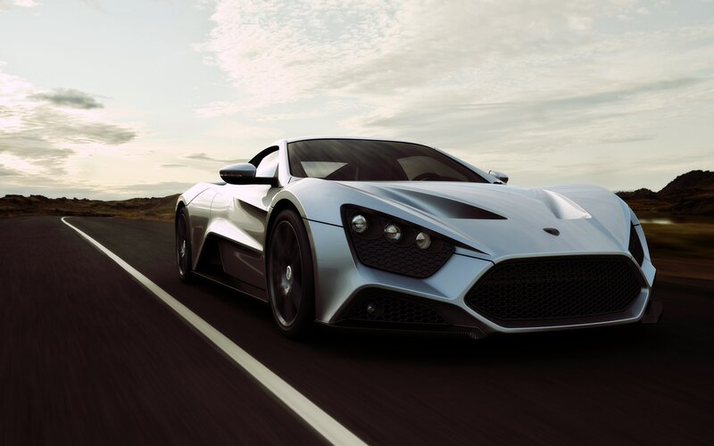 silver sports car on road