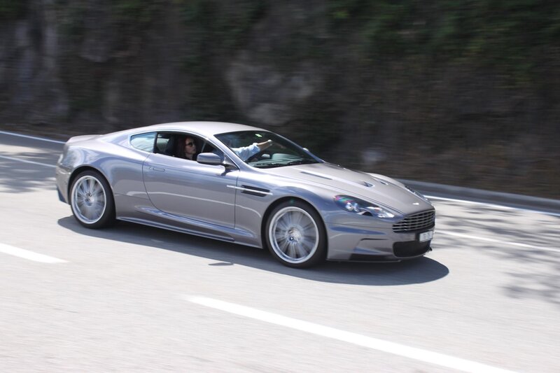 silver sports car on road