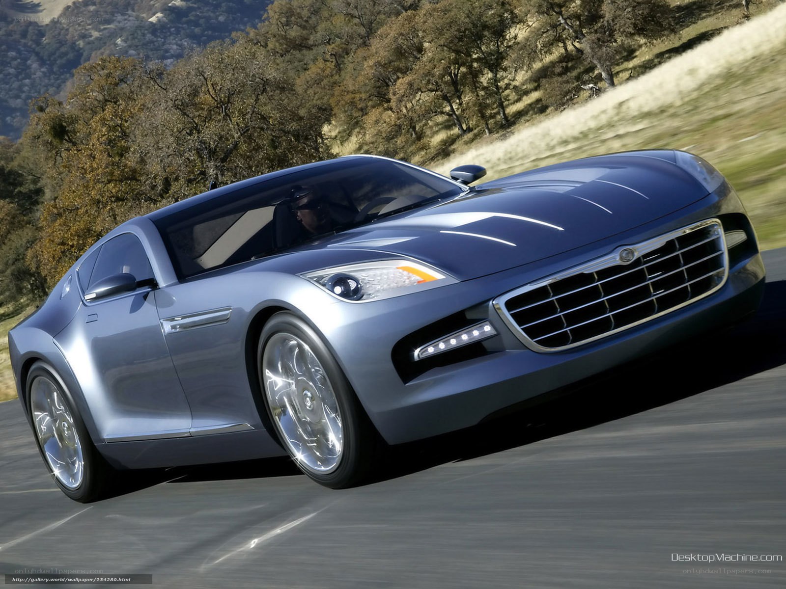 silver sports car on road
