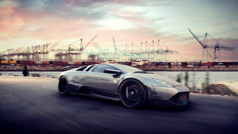 silver sports car on road
