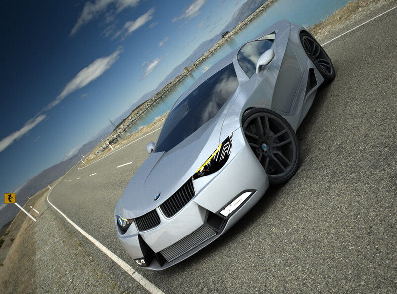 silver sports car on road