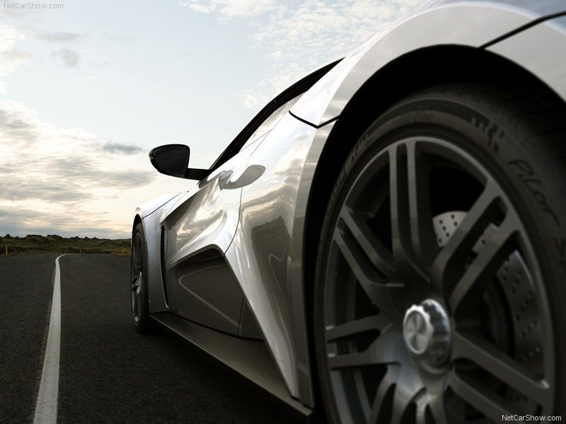 silver sports car on road