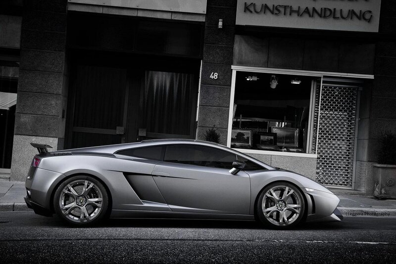 silver sports car on street