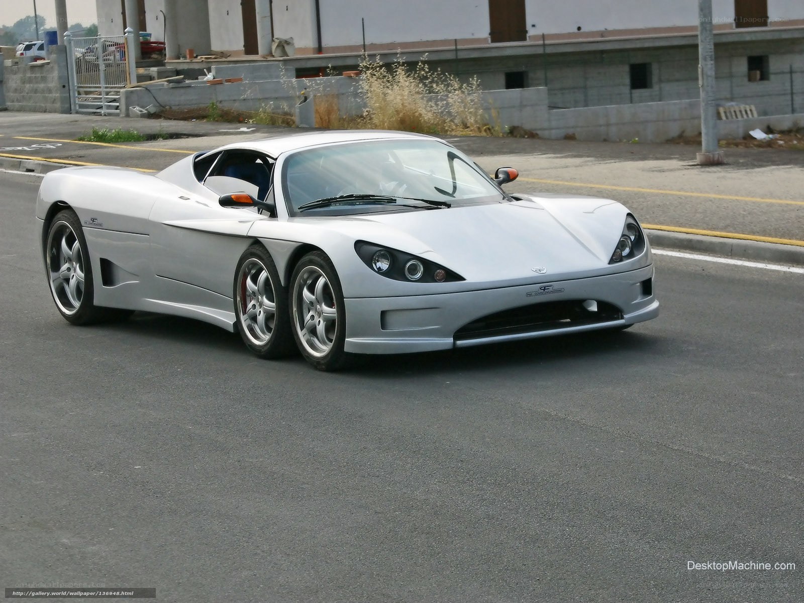 silver sports car on street