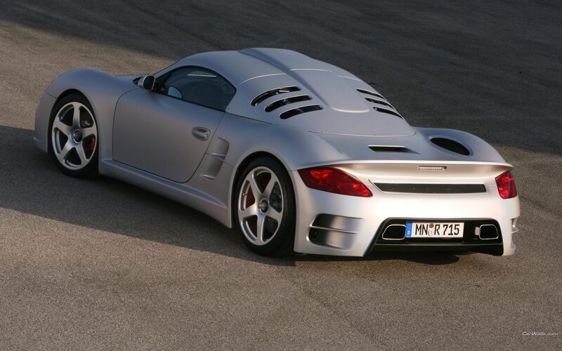 silver sports car on track