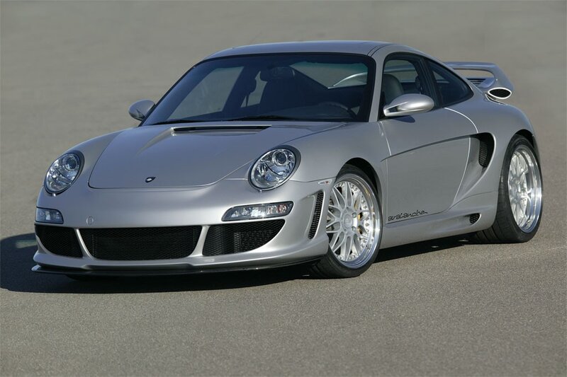 silver sports car on track