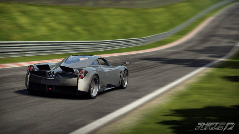 Silver Sports Car on Track — Gray, Dynamic, Afternoon