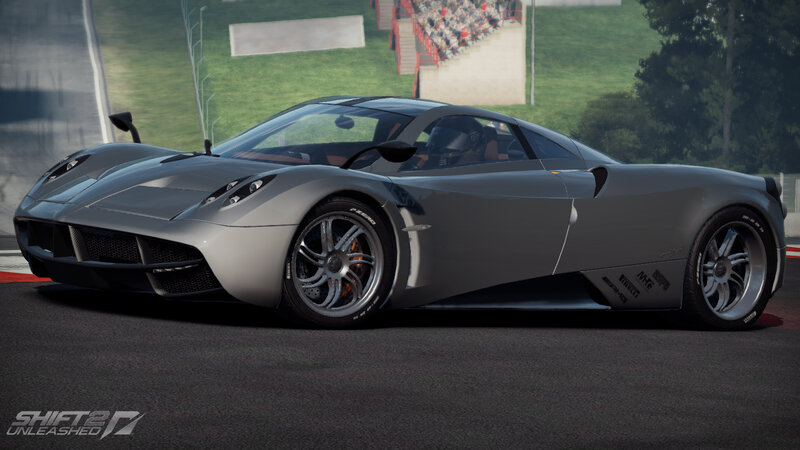 Silver Sports Car on Track — Gray, Dynamic