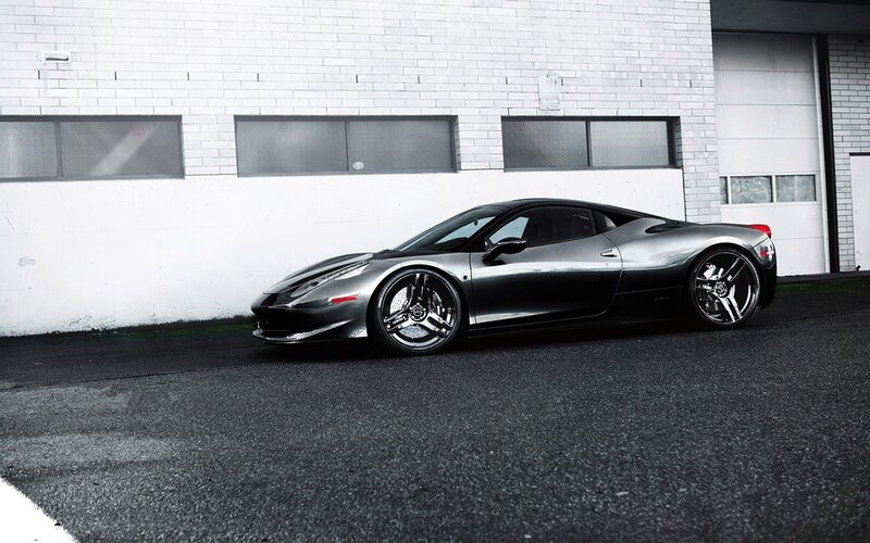 silver sports car parked
