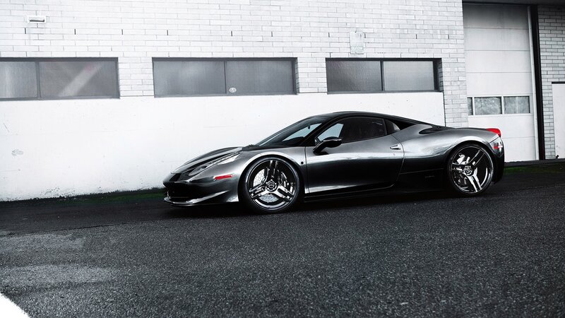 silver sports car parked