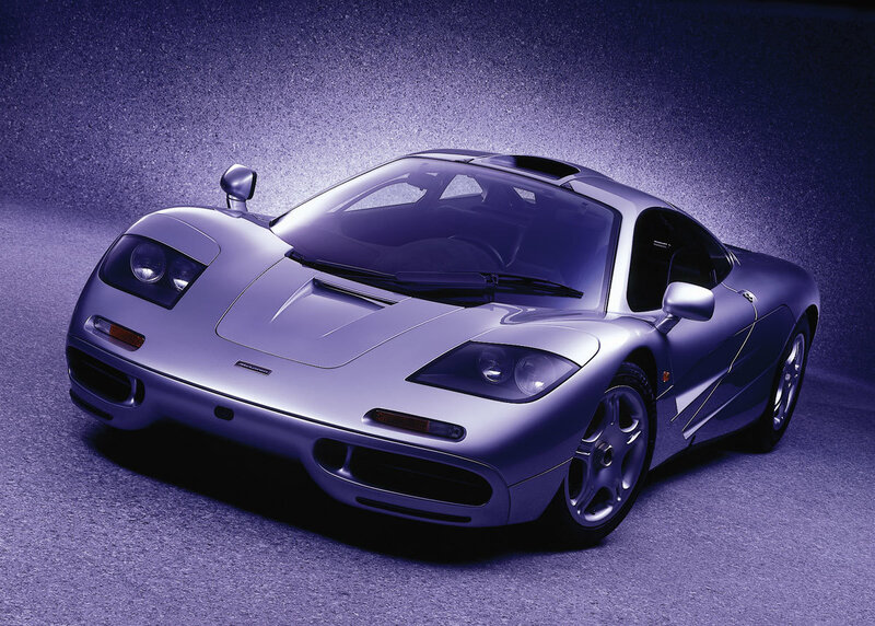 Silver Sports Car — Purple, Dramatic, Photograph