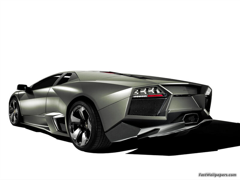 silver sports car rear view