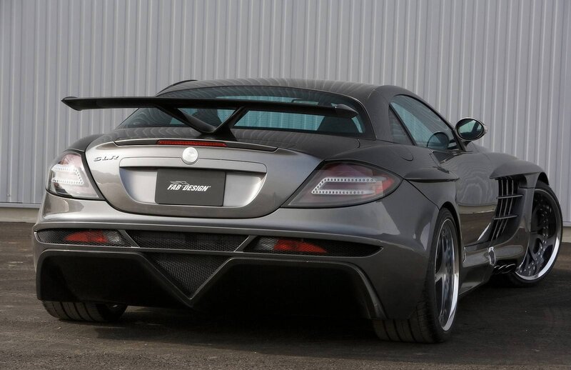 silver sports car rear view