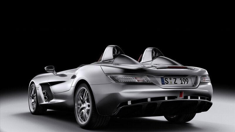 silver sports car rear view