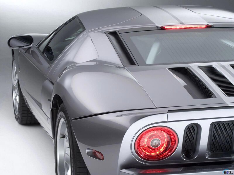 silver sports car rear view