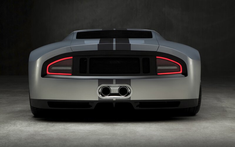 silver sports car rear view