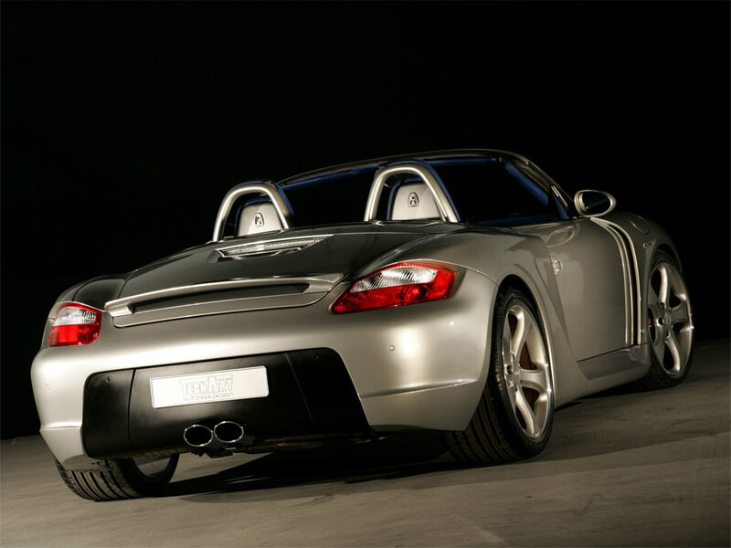 silver sports car rear view