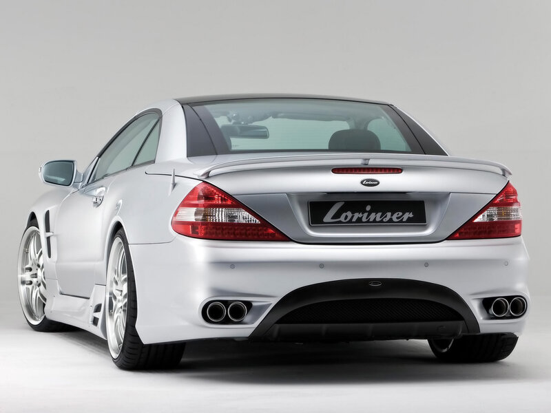 silver sports car rear view