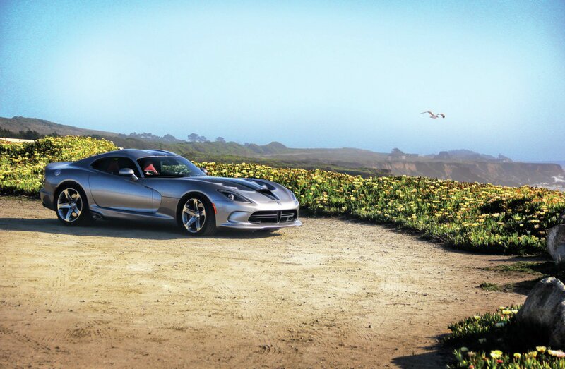 Silver Sports Car — Serene, Afternoon, Photograph, Flowers