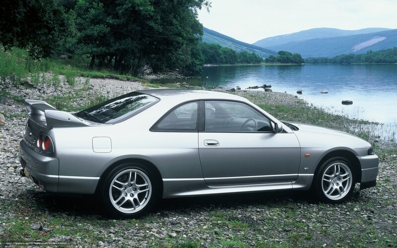 Silver Sports Car — Serene, Afternoon, Photograph, Lake