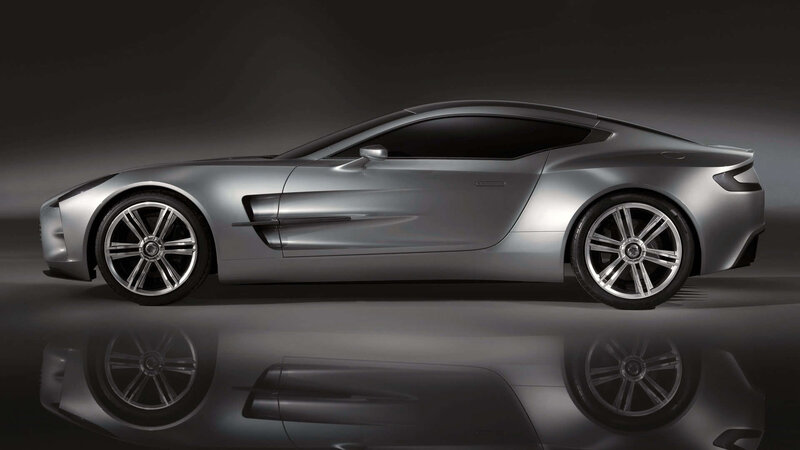 silver sports car side profile