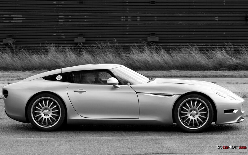 silver sports car side profile
