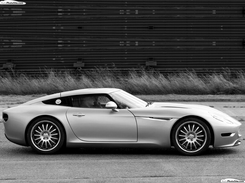 silver sports car side profile