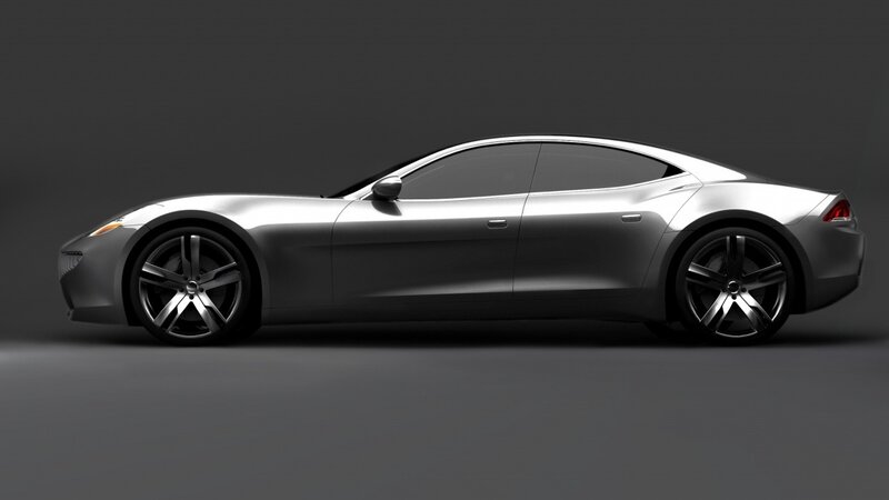 silver sports car side profile