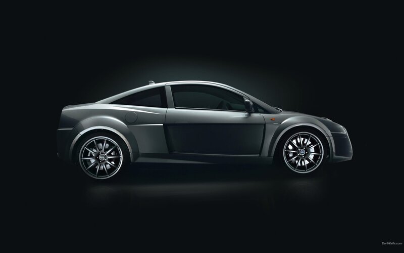 silver sports car side profile