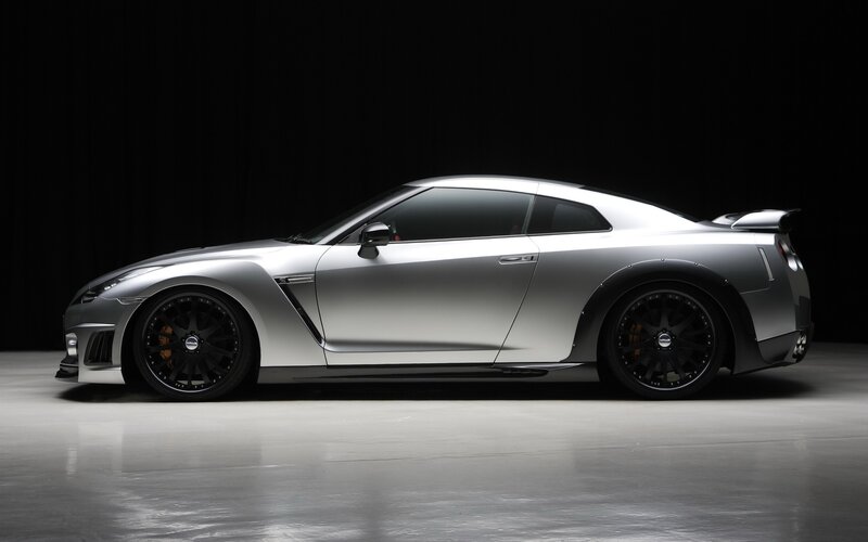 silver sports car side profile