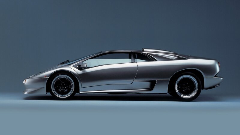 silver sports car side profile