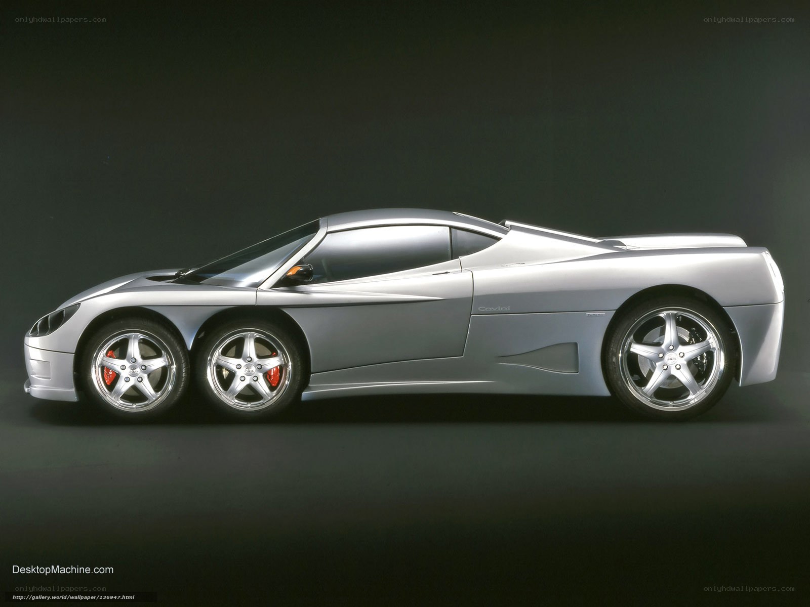 Silver sports car side profile