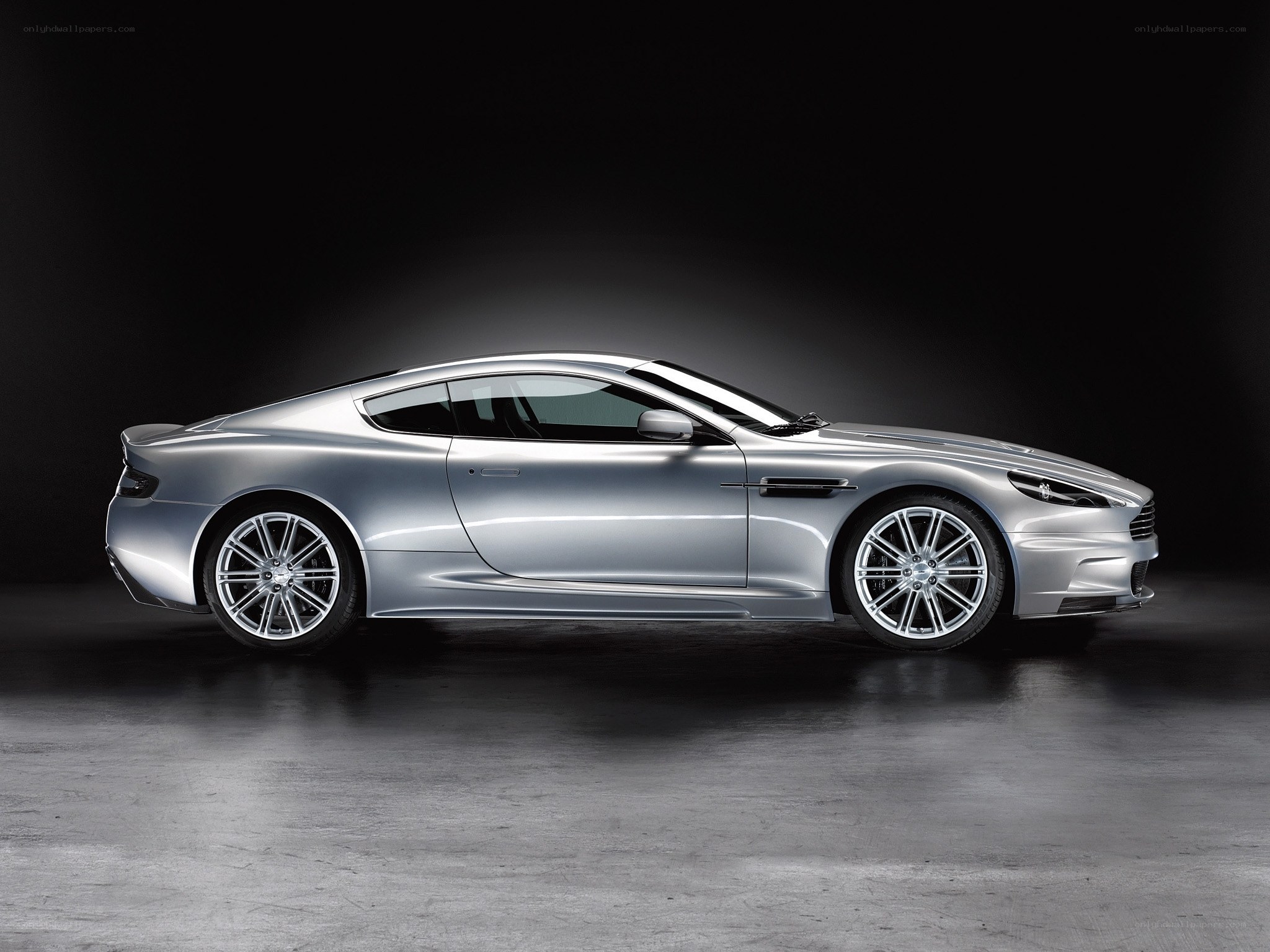 silver sports car side profile