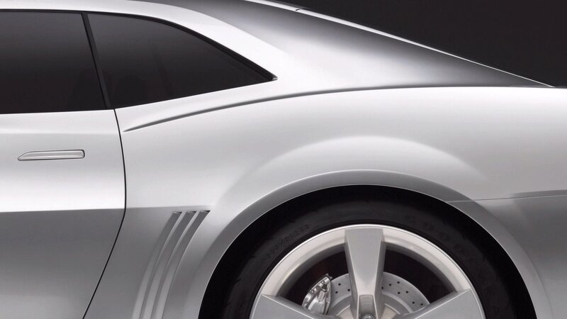 silver sports car side view