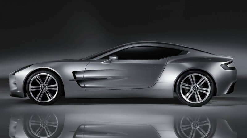 silver sports car side view