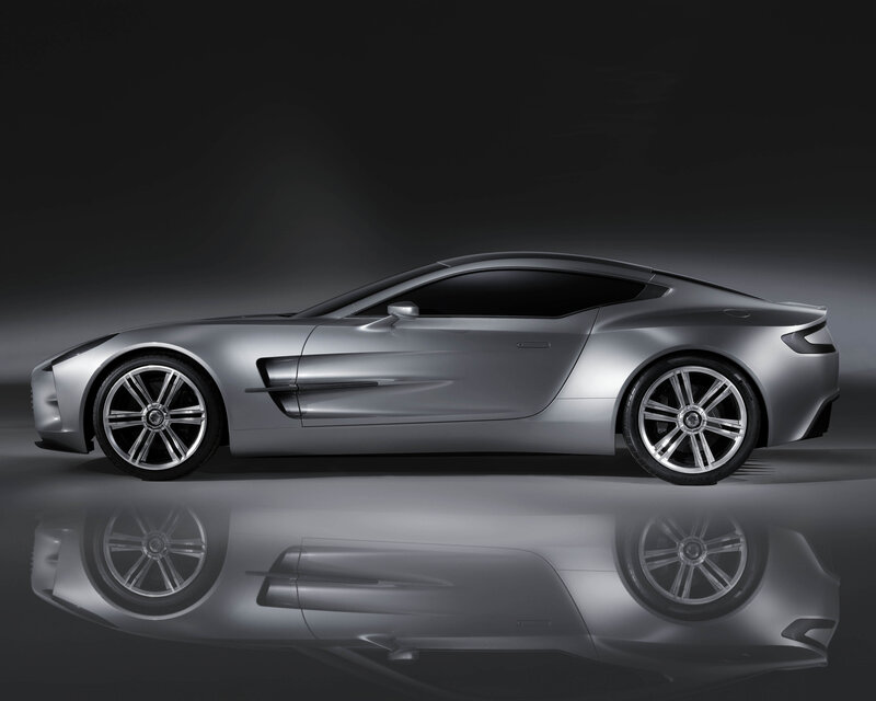 silver sports car side view