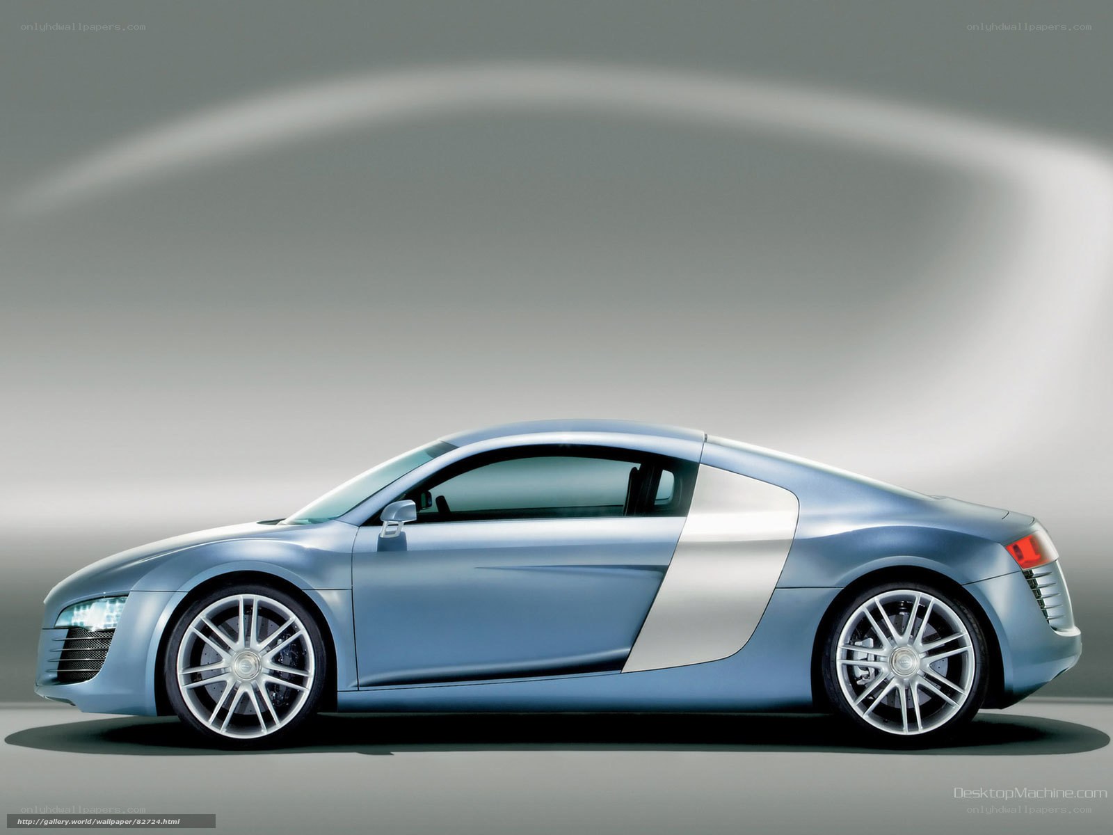 silver sports car side view