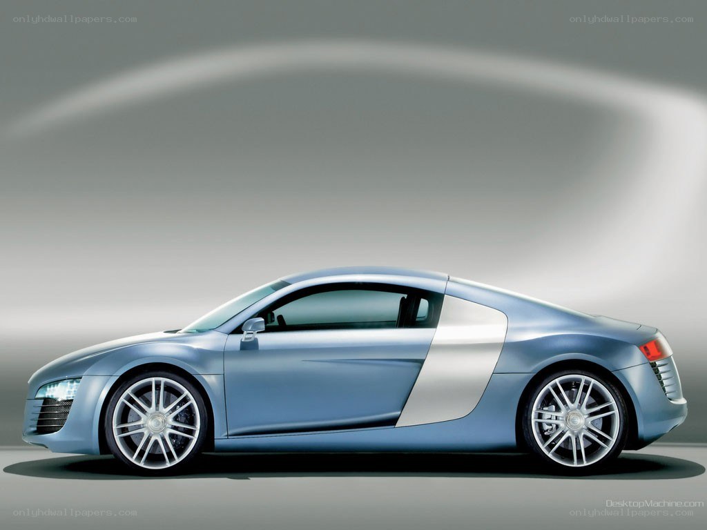 silver sports car side view