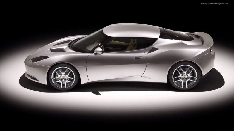 silver sports car side view