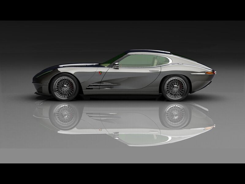 silver sports car side view