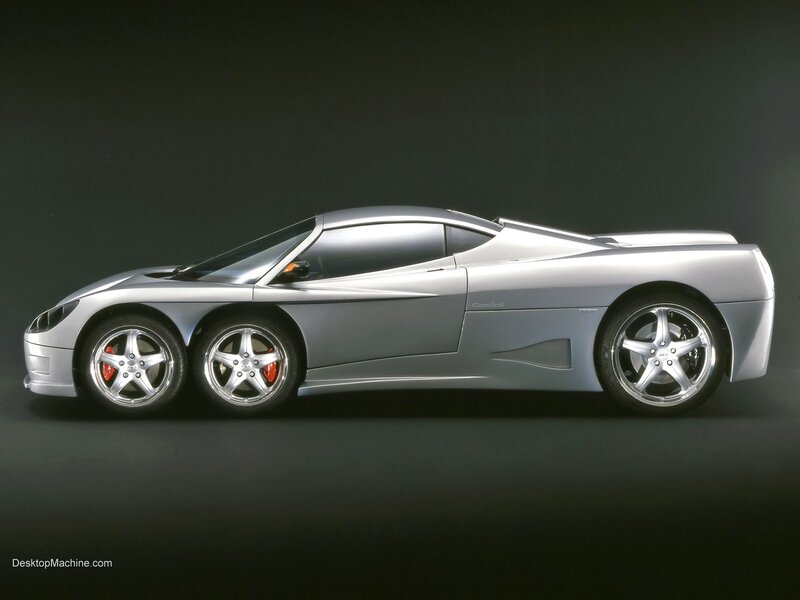 silver sports car side view